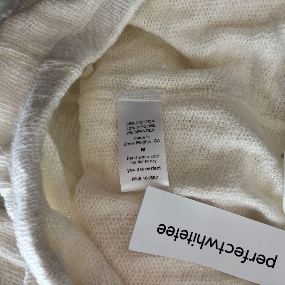 perfectwhitetee White Cozy Track Pants - Picture 9 of 13